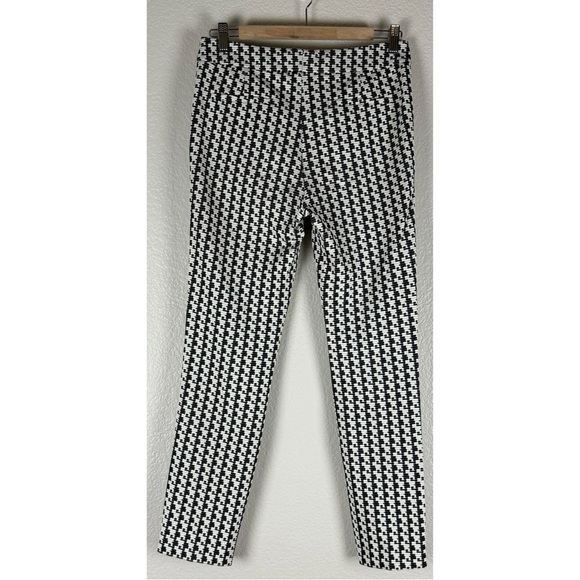 Akris Punto Black & White Soundboard Pattern Jacket and Frankie Pants Suit Sz  4 - Picture 8 of 16